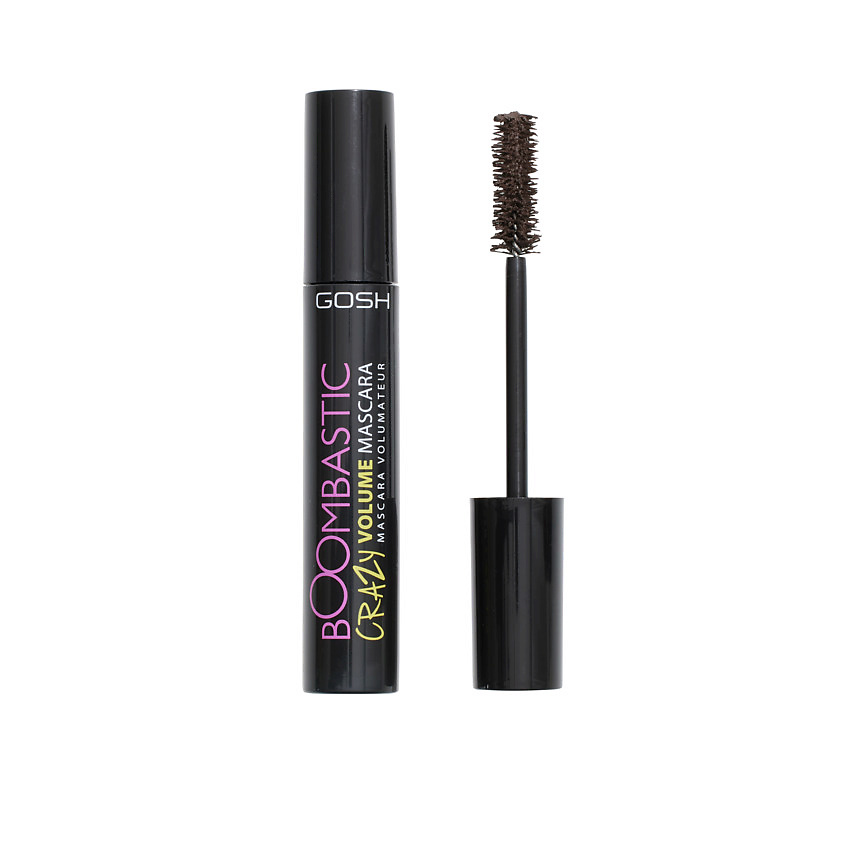 Изображение товара GOSH Тушь для ресниц Boombastic Crazy Mascara 005 Chocolate Brown 13 мл стойкая объемная формула