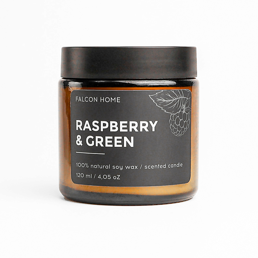 Изображение товара FALCON HOME Ароматическая свеча "Малина и зелень", 1шт