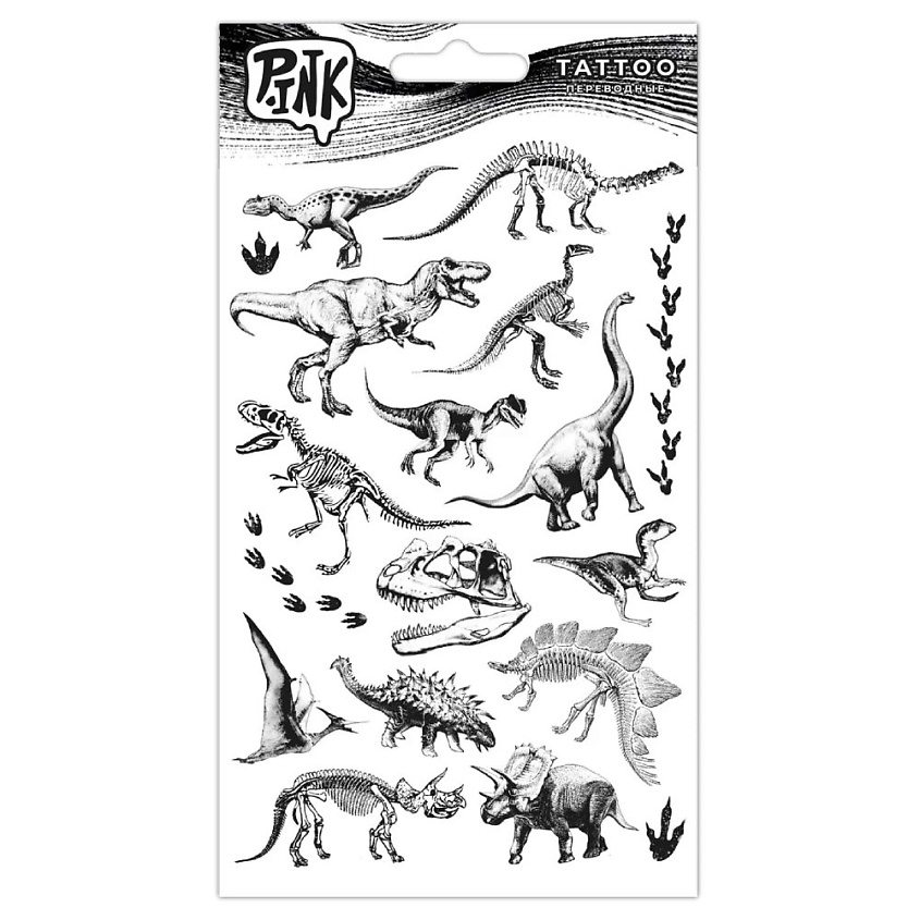 Изображение товара P.INK Наклейки-тату переводные Дино, 1 шт.