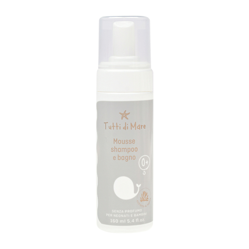Изображение товара Детская пенка для купания и шампунь TUTTI DI MARE 160 мл для чувствительной кожи новорожденных