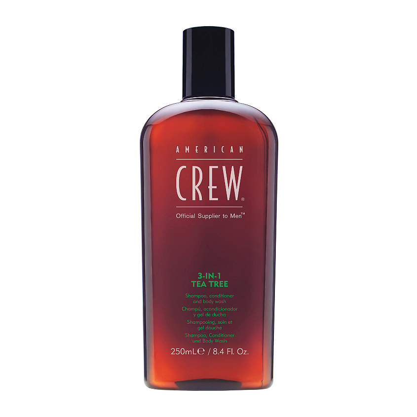 Изображение товара AMERICAN CREW Средство для волос 3 в 1 чайное дерево 3-in-1 Tea Tree, 250 мл Изображение товара AMERICAN CREW Средство для волос 3 в 1 чайное дерево 3-in-1 Tea Tree, 250 мл