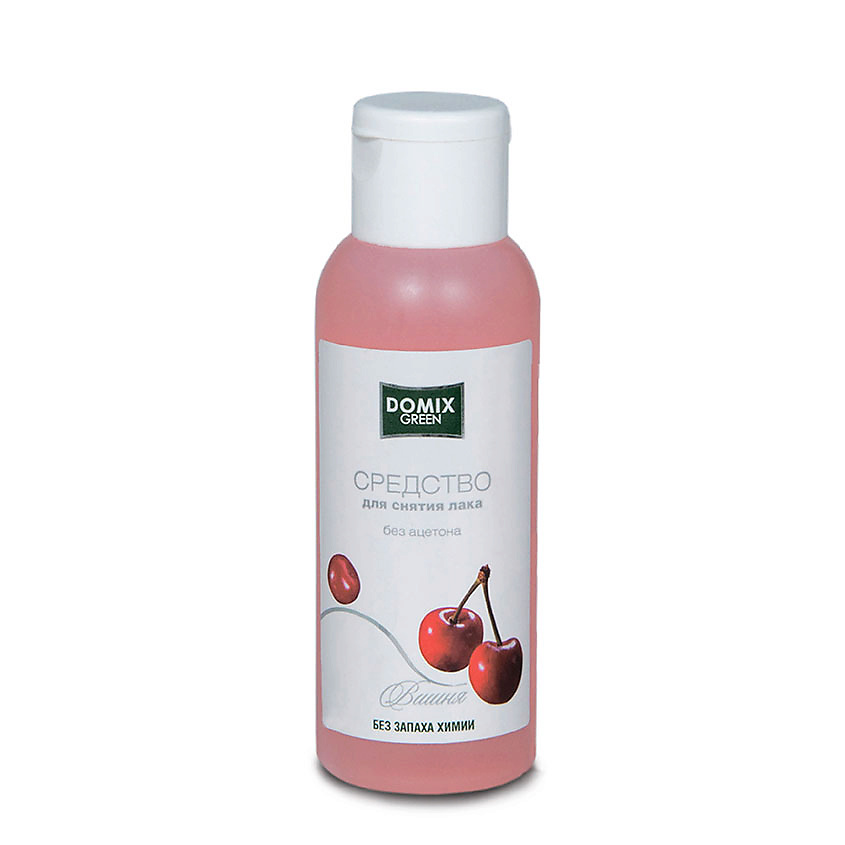 Изображение товара DOMIX GREEN Средство для снятия лака без ацетона и запаха химии "Вишня", 105 мл