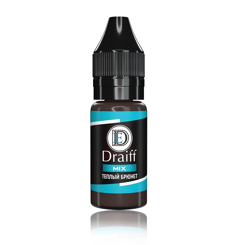 Изображение товара Пигмент для бровей DRAIFF Теплый Брюнет 15 мл профессиональный перманентный макияж
