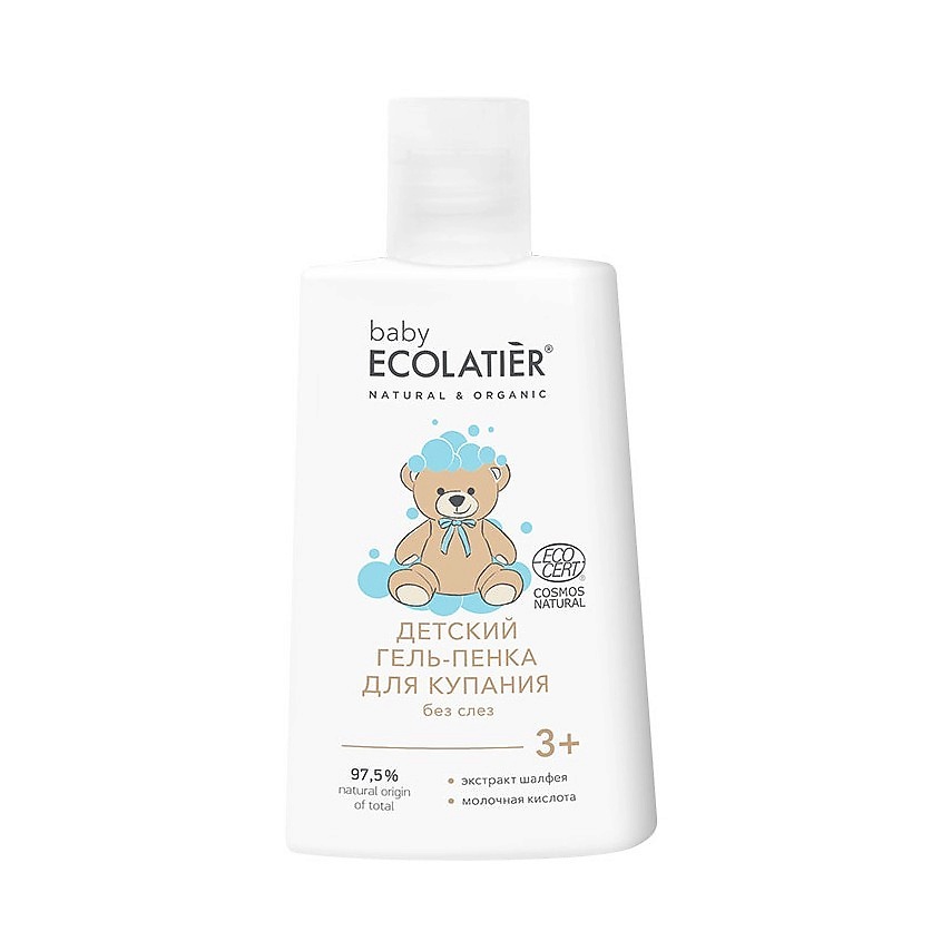 Изображение товара ECOLATIER Baby Детский гель-пенка для купания 3+ 250 мл натуральный уход