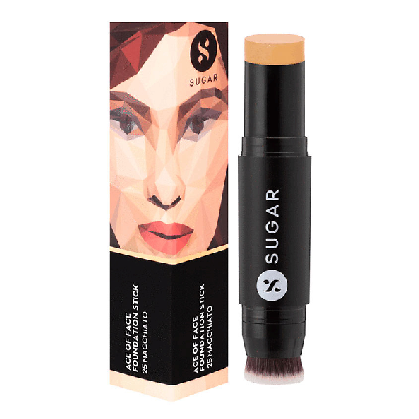 Изображение товара SUGAR Тональная основа-стик для лица Ace Of Face, 25 Макиато 12 г