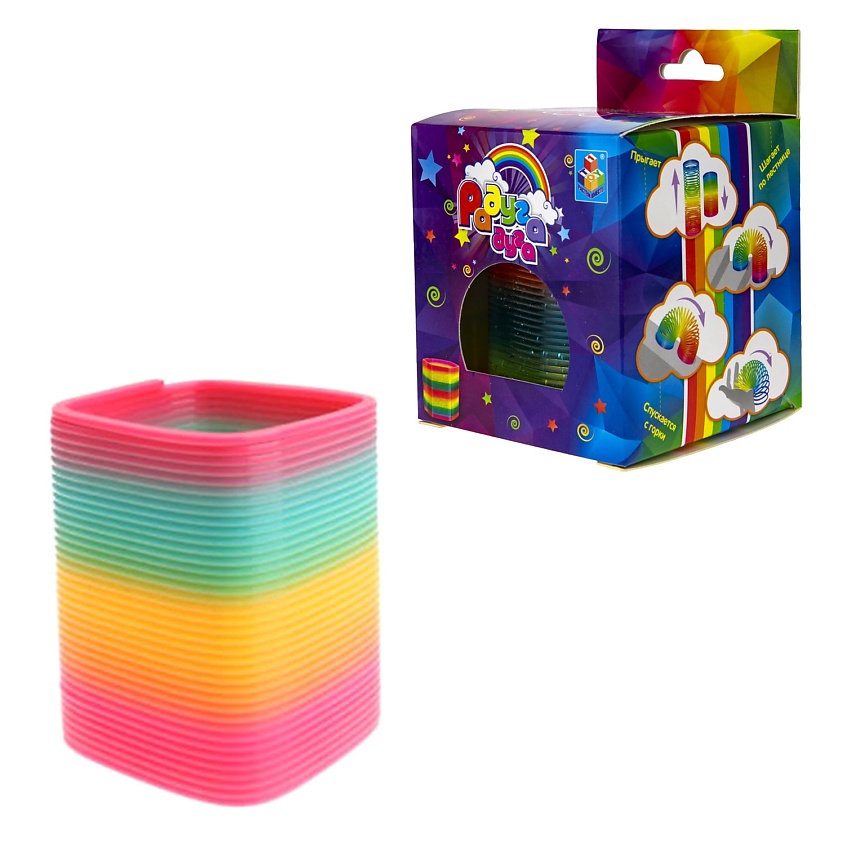 Изображение товара Яркая пружинка Радуга-дуга для детей развивающая игрушка мягкая безопасная