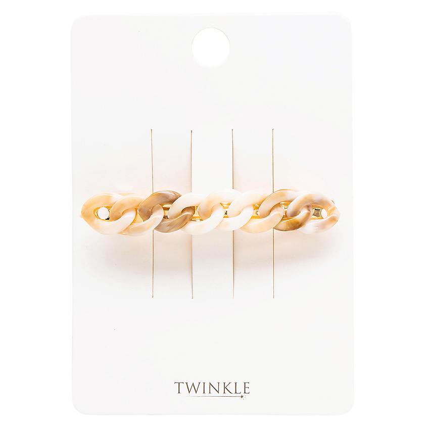 Изображение товара Заколка для волос TWINKLE BEIGE CHAIN SMALL универсальный аксессуар