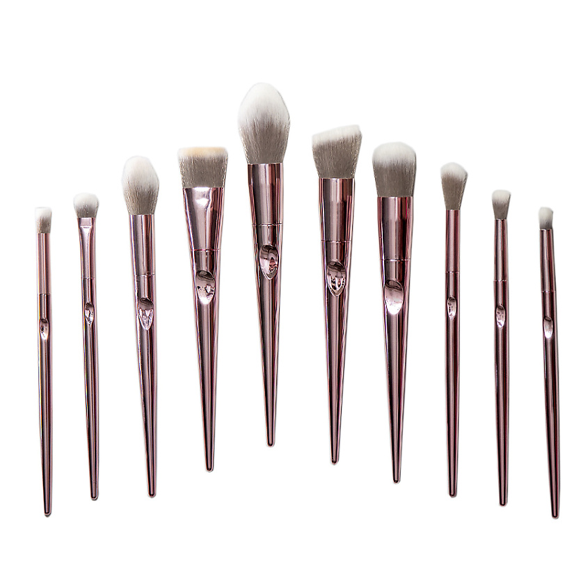 Изображение товара JOLI ANGEL Набор кистей для пудры и румян, теней, губ, бровей в конверте, цвет: Розовый