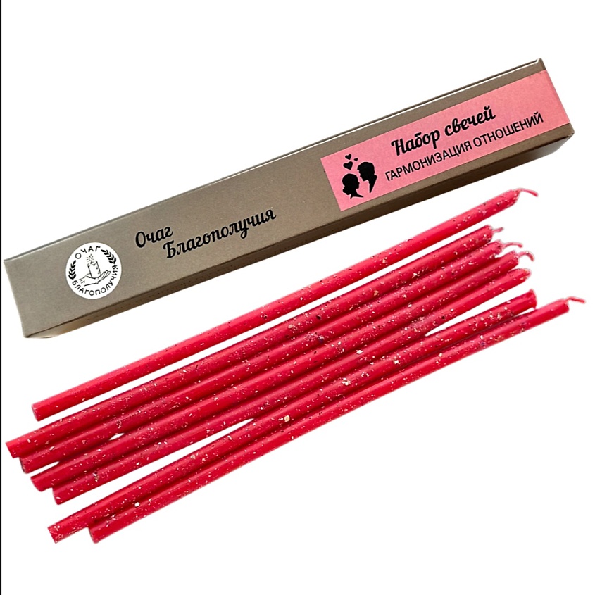 Изображение товара Набор свечей для гармонизации отношений и привлечения любви 7 шт