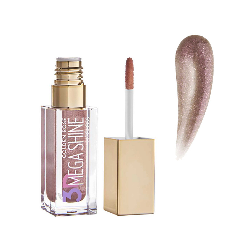 Изображение товара Блеск для губ GOLDEN ROSE 3D Mega Shine Lipgloss shimmer №119 серо-бежевый