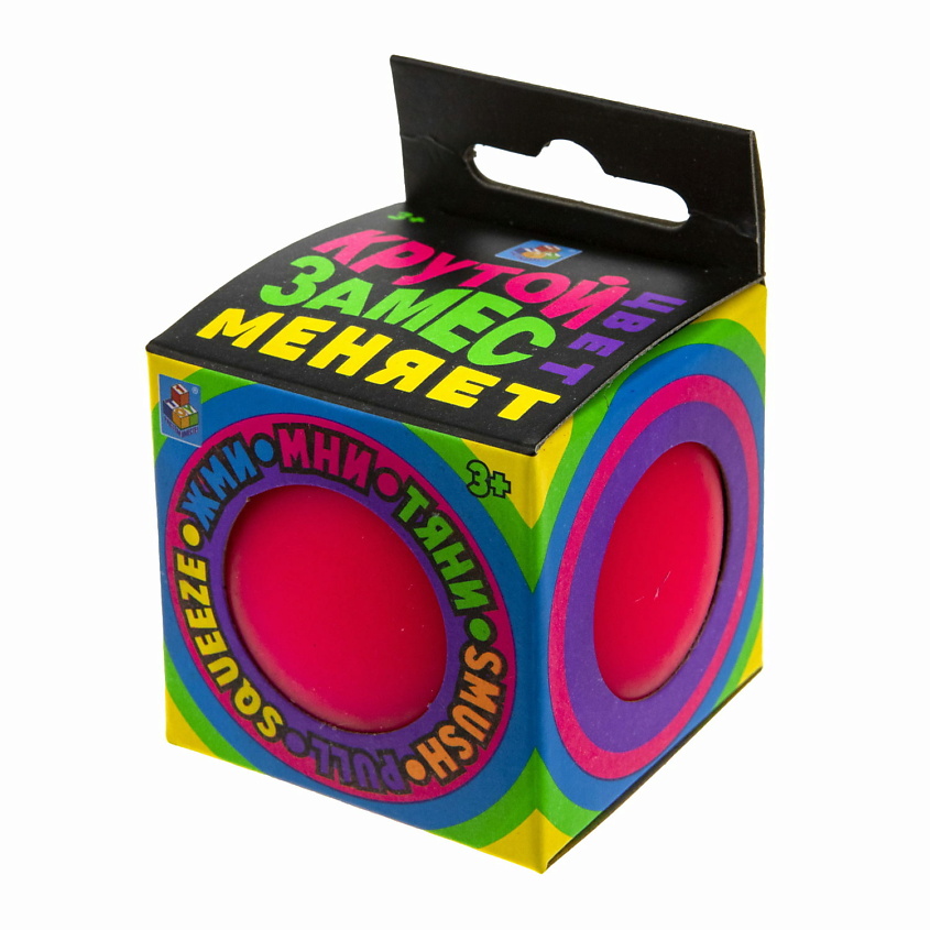 Изображение товара 1TOY Крутой замес антистресс Шар меняет цвет, Красный