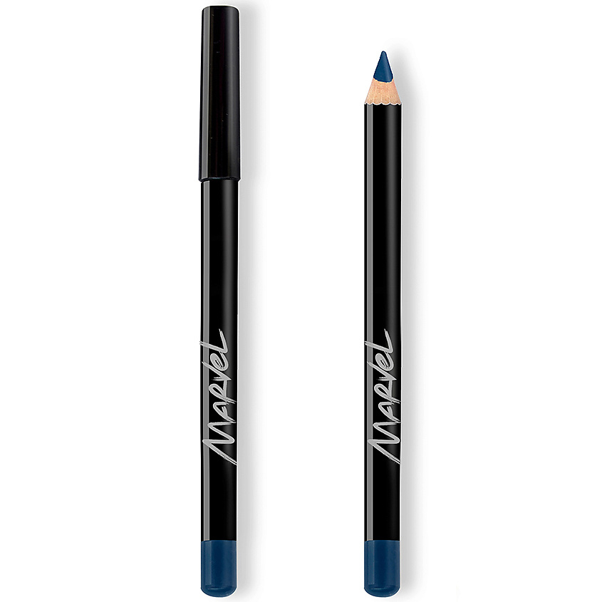 Изображение товара Карандаш для глаз MARVEL COSMETICS с синим оттенком, стойкий и мягкий