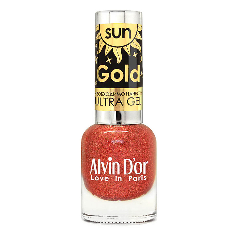 Изображение товара ALVIN D’OR Лак для ногтей SUN GOLD, 01 Солнечная роза, 05 Солнечный рассвет