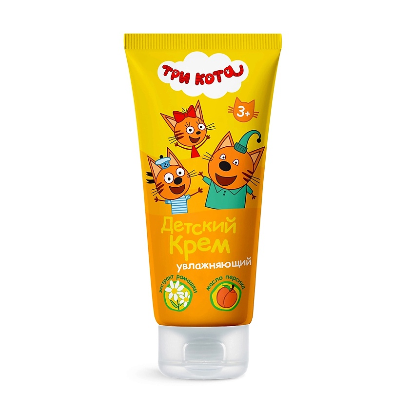 Изображение товара Увлажняющий детский крем ТРИ КОТА 100 мл для мягкой и увлажненной кожи новорожденных и малышей