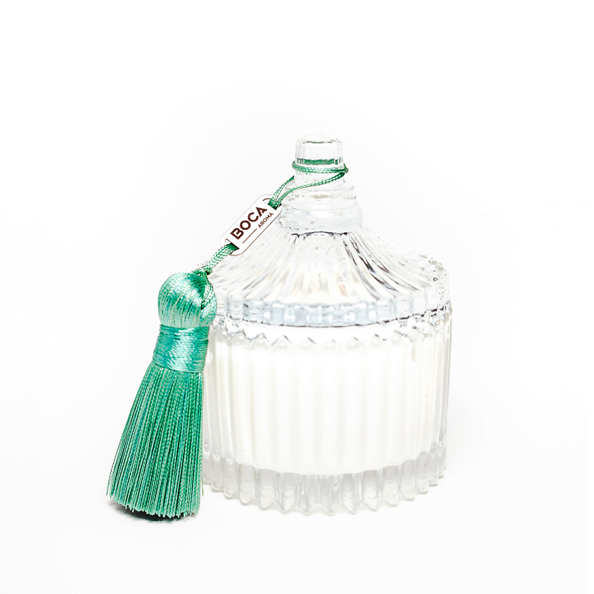 Изображение товара BOCA AROMA Свеча ароматическая в шкатулке, ANYTIME FRESH: бергамот, зеленый чай, трава, 80 г