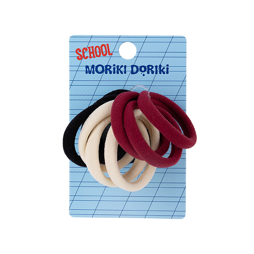 Изображение товара MORIKI DORIKI Набор трехцветных резинок для волос School, 9 шт