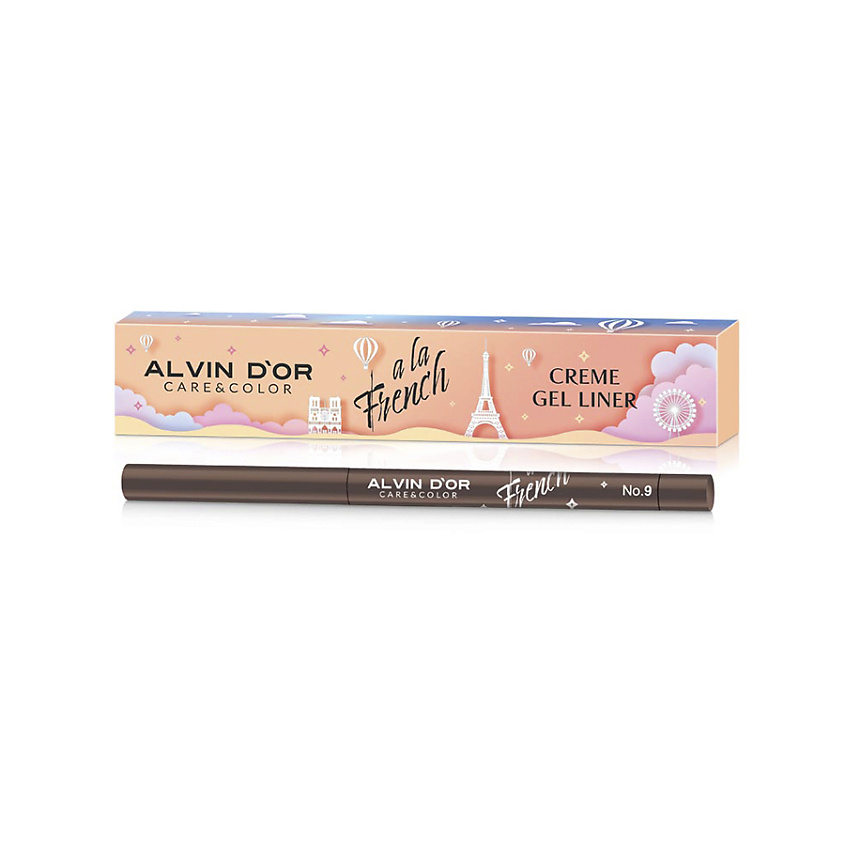 Изображение товара Кремовый лайнер для глаз ALVIN D'OR CREME GEL LINER 09 Coffee водостойкий
