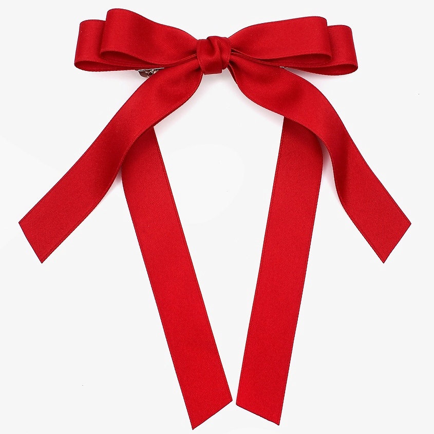 Изображение товара BOWBOOM Атласный бант для волос, цвет: Красный, 1 цвет