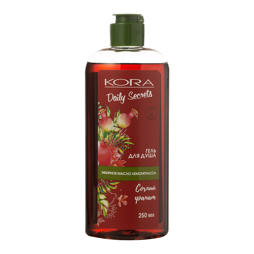 Изображение товара KORA Daily Secrets Гель для душа Сочный гранат, 250 мл