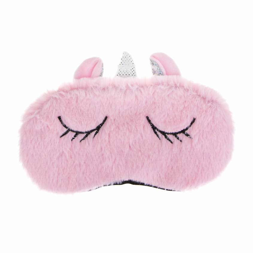 Изображение товара Маска для сна Единорог розовая мягкая комфортная декор для отдыха и путешествий