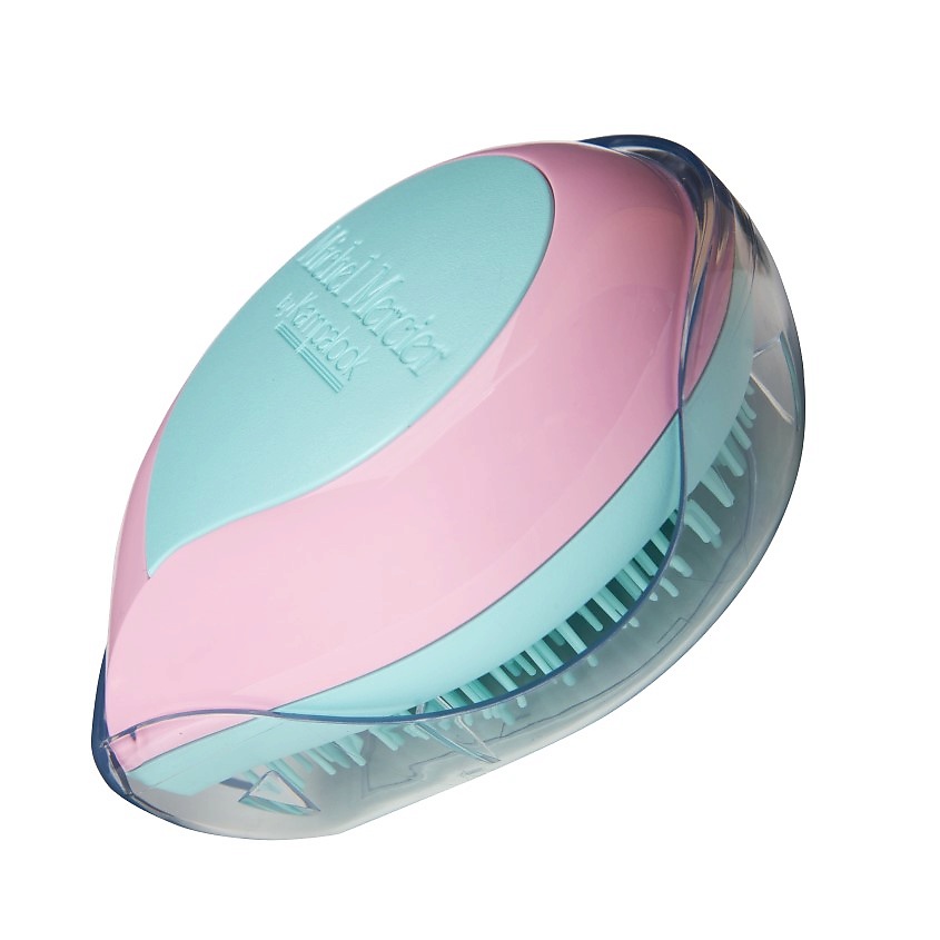 Изображение товара MICHEL MERCIER Расческа для густых и кудрявых волос компактная Travel Pastel Detangler Thick & Curly Hair, 1 шт.