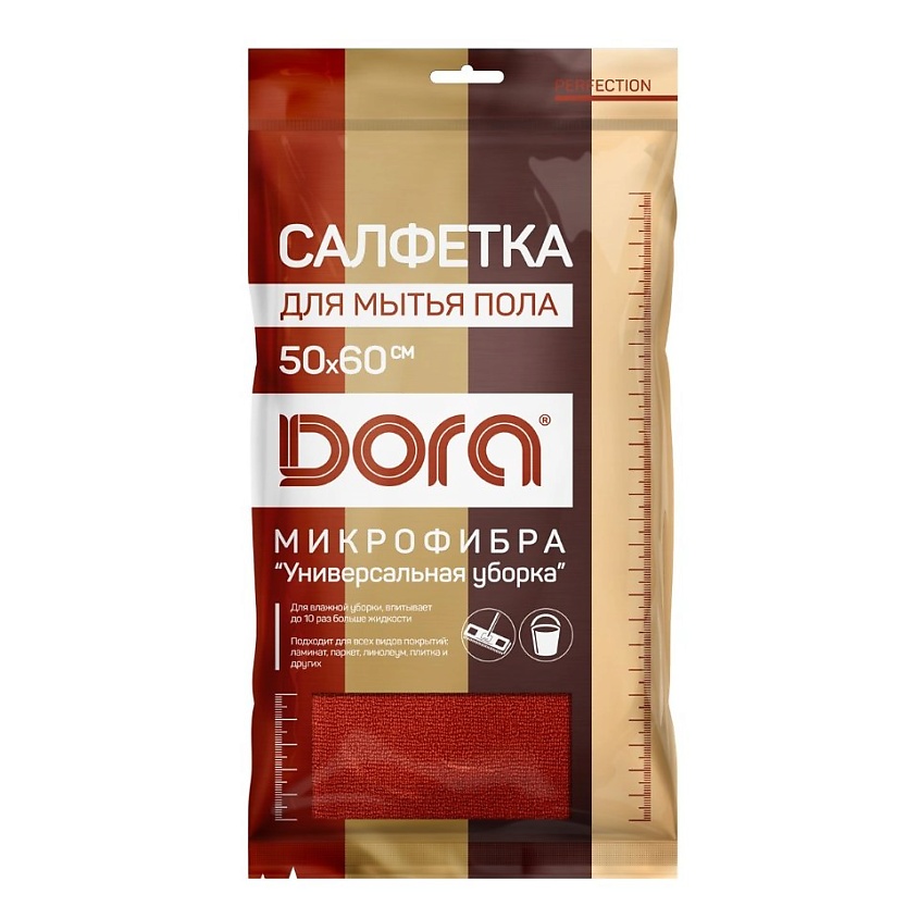 Изображение товара DORA Салфетка из микрофибры Универсальная для пола, 1 шт., 50х60 см