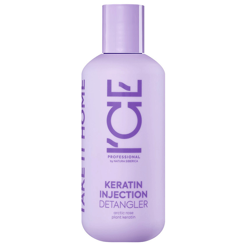 Изображение товара ICE BY NATURA SIBERICA Кератиновый крем для повреждённых волос Keratin Injection Detangler, 200 мл