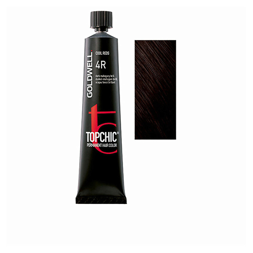 Изображение товара Краска для волос GOLDWELL TOPCHIC No.4R - стойкий и насыщенный цвет
