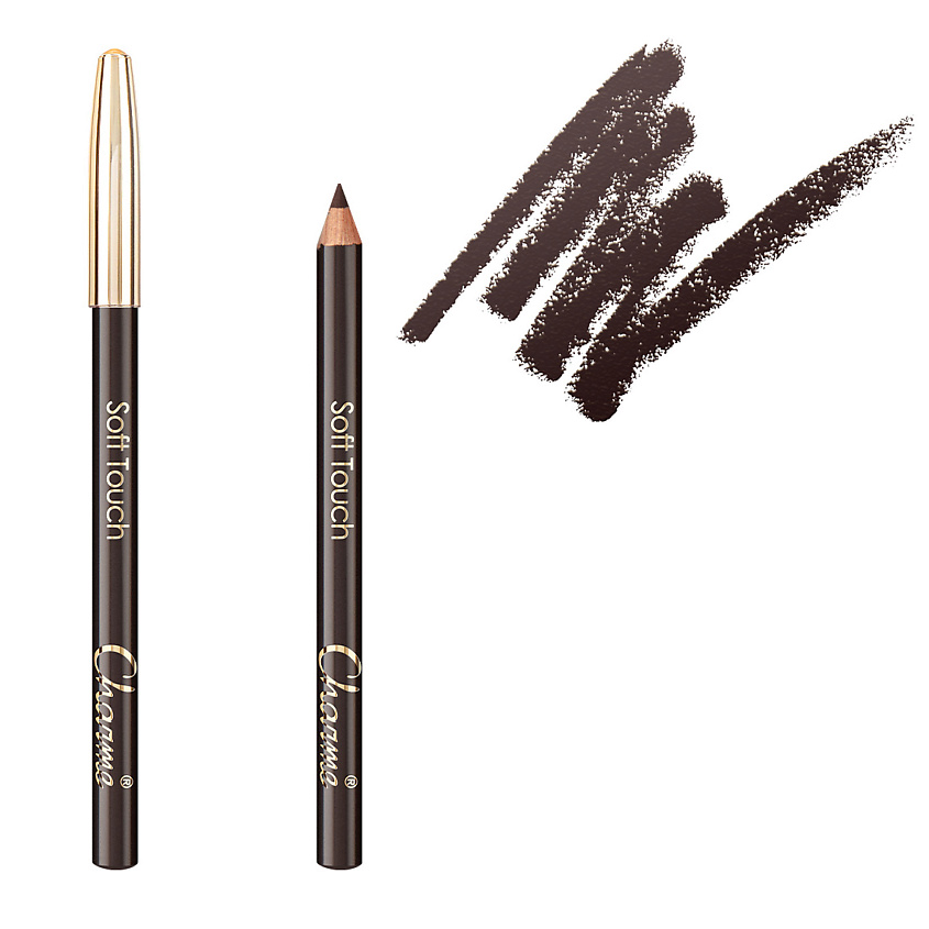 Изображение товара Карандаш для глаз CHARME Ореховый 203 мягкий насыщенный цвет для макияжа глаз