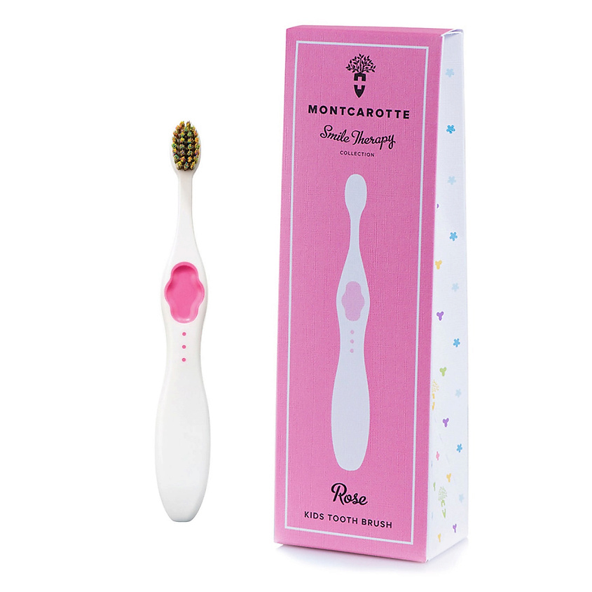 Изображение товара MONTCAROTTE Мягкая зубная щетка для детей от 0+ Smile Therapy, Розовый