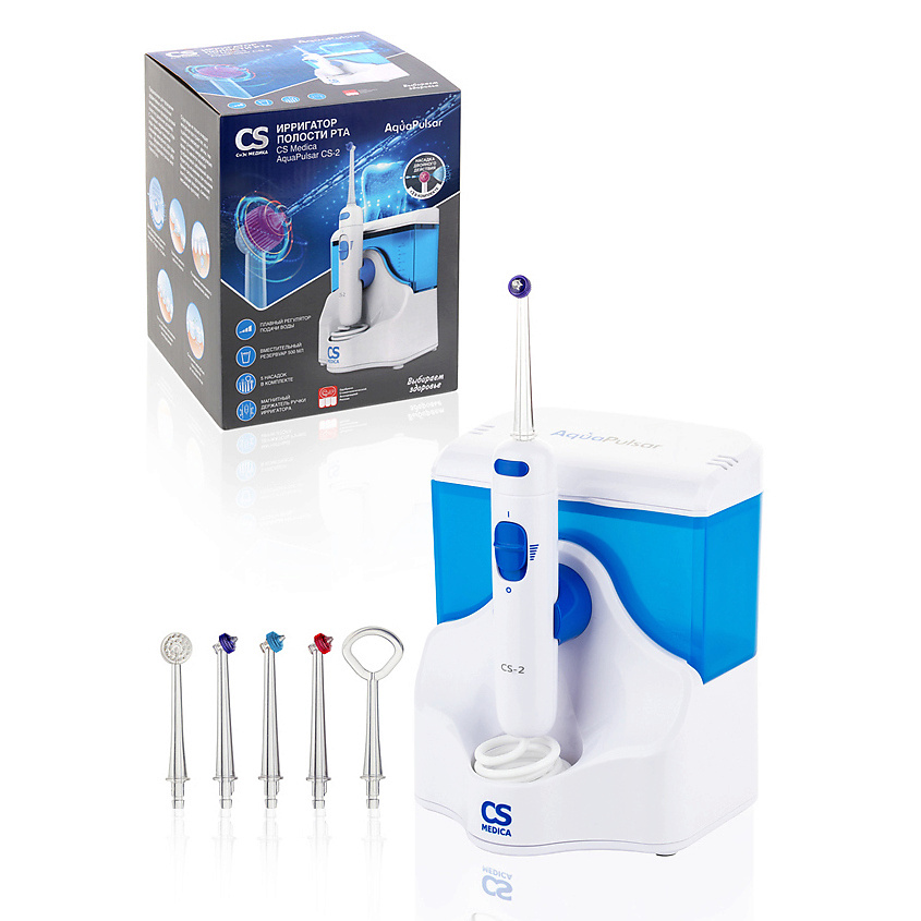 Изображение товара CS MEDICA Ирригатор полости рта AquaPulsar CS-2, 1 шт