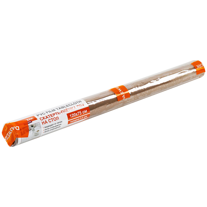 Изображение товара Скатерть-плёнка ПВХ прозрачная 120х75 см DASWERK для дома и мероприятий
