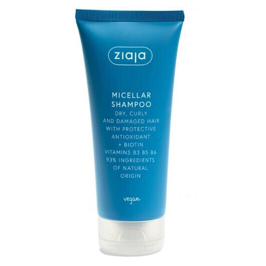 Изображение товара ZIAJA Мицеллярный шампунь для волос 200 г — натуральный уход и восстановление