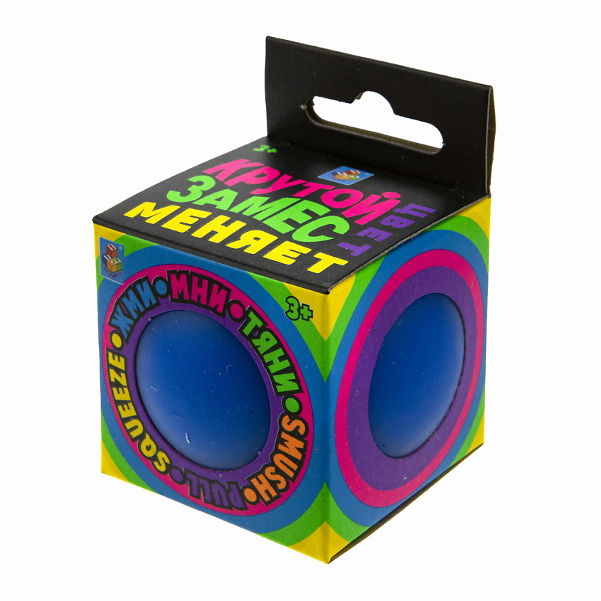 Изображение товара 1TOY Крутой замес антистресс Шар меняет цвет, Синий