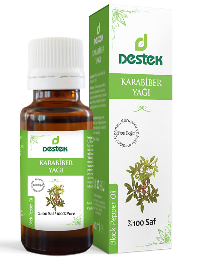 Изображение товара DESTEK Масло чёрного перца для лица, для тела, для волос, для массажа, 20 мл