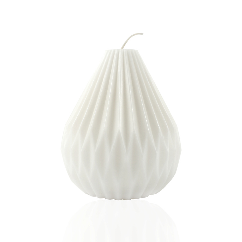 Изображение товара Декоративная свеча конусная Bella VENEW, белый, 1 шт, ручная работа