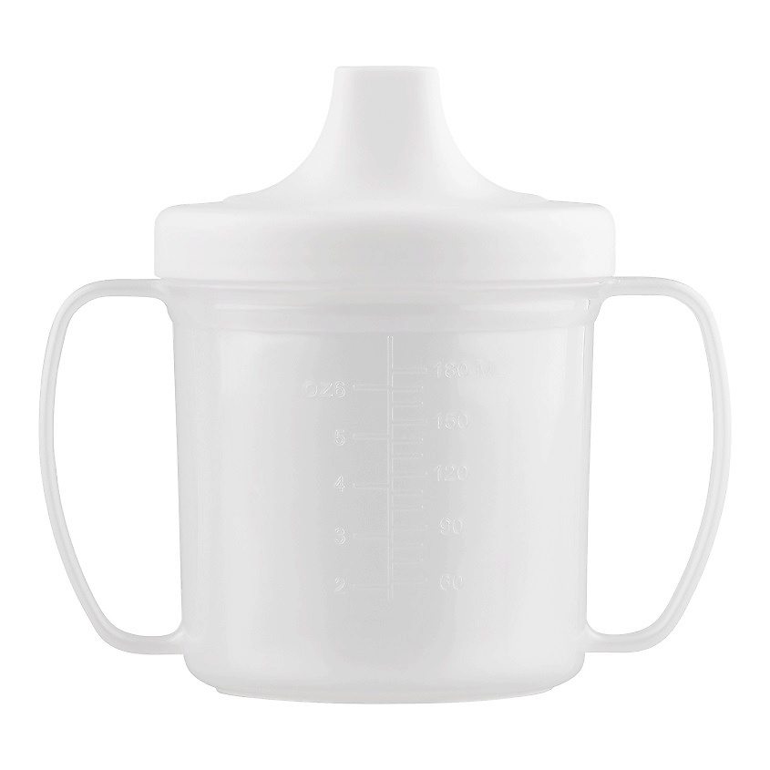 Изображение товара LUBBY Кружка-поильник с твердым носиком,от 6 месяцев, Белый, 180 мл.