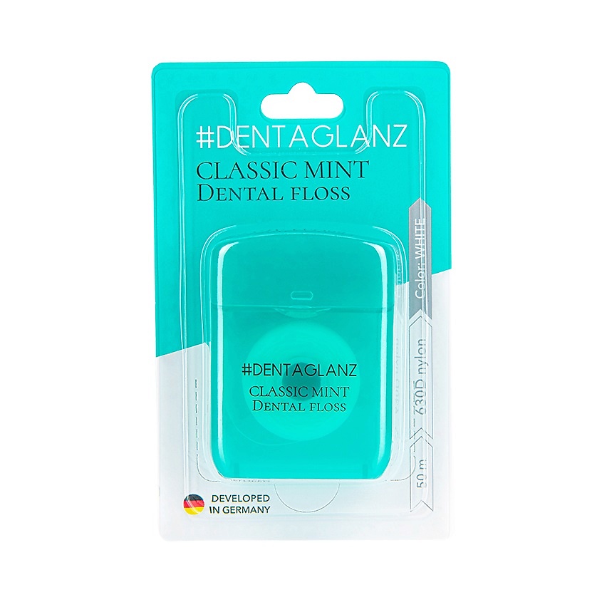 Изображение товара #DENTAGLANZ Зубная нить Classic Mint Dental Floss, 50 мл