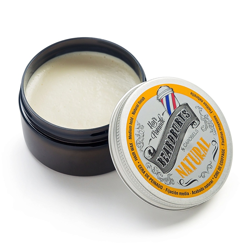 Изображение товара BEARDBURYS Классическая помада для укладки волос Natural, 100 мл