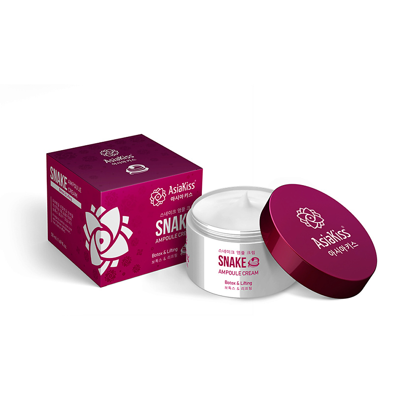 Изображение товара ASIAKISS Крем для лица ампульный со змеиным пептидом, 50 мл
