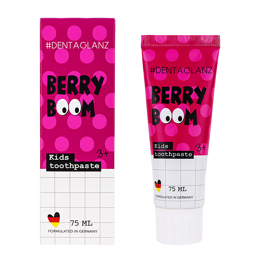 Изображение товара #DENTAGLANZ Детская зубная паста Berry Boom Kids Toothpaste, 75 мл