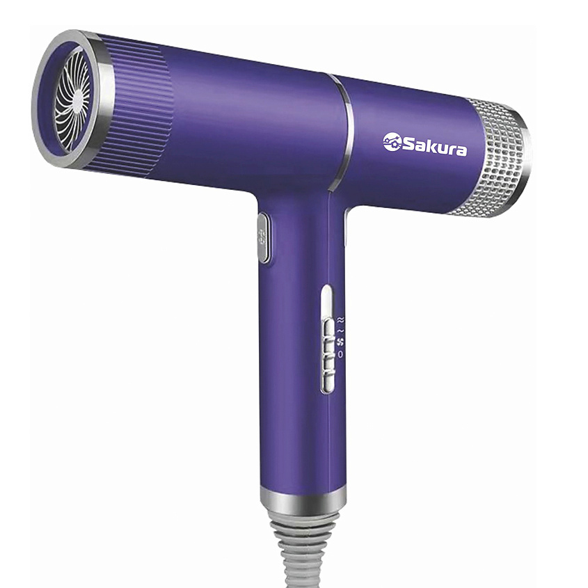 Изображение товара Фен Sakura SA-4051GR 1600Вт с Cool Shot, 3 режима, LED, концентратор