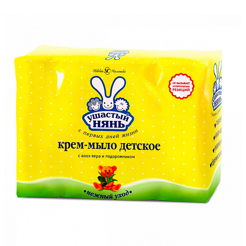Изображение товара УШАСТЫЙ НЯНЬ Крем-мыло Алоэ и Подорожник, 400 г