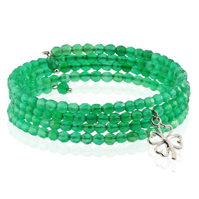 Изображение товара ALERIE-ACCESSORIES Браслет из натурального агата Miniature Emerald, цвет: Зеленый