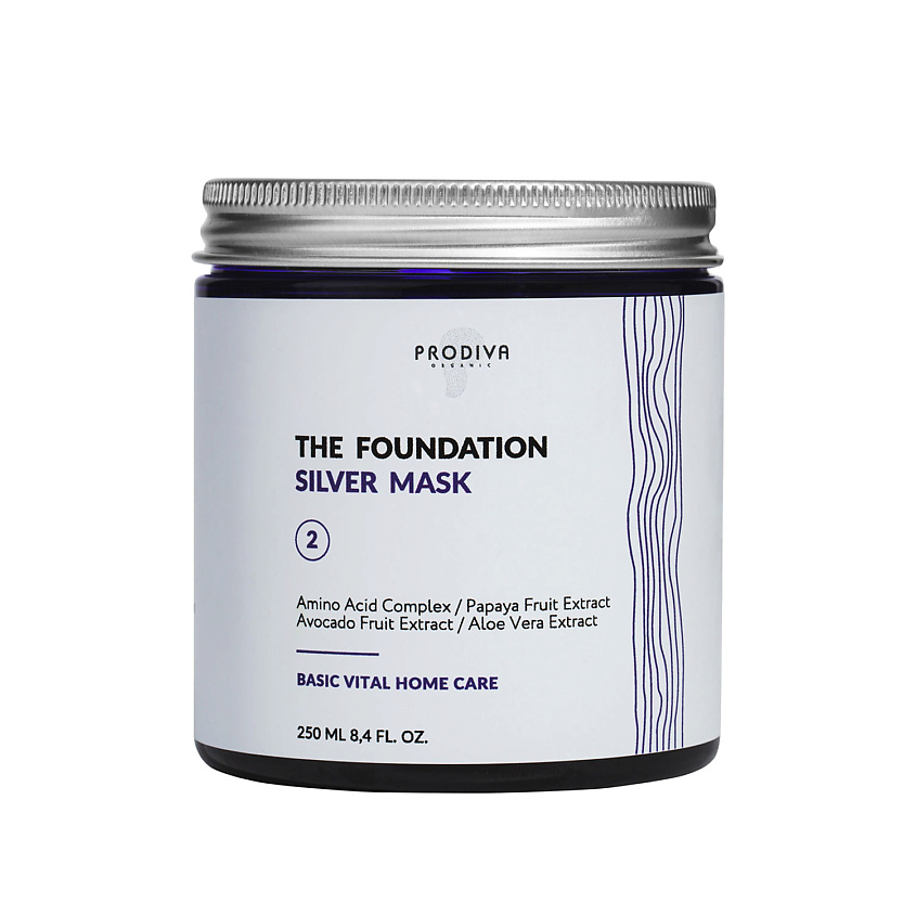 Изображение товара PRODIVA Маска для осветленных волос THE FOUNDATION SILVER, 250 мл