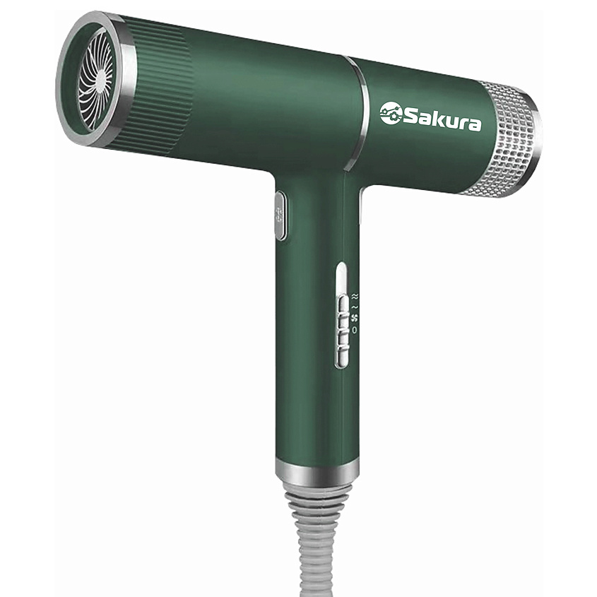 Изображение товара SAKURA Фен электрический SA-4051GR 1600Вт, Зеленый Изображение товара SAKURA Фен электрический SA-4051GR 1600Вт, Зеленый