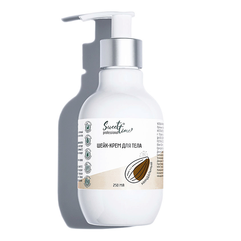 Изображение товара SWEET TIME PROFESSIONAL Шейк-крем для тела "Миндальный", 1 шт.
