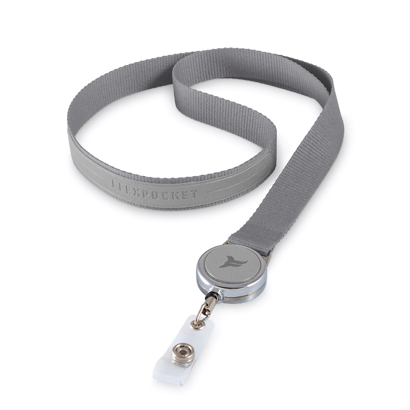 Изображение товара FLEXPOCKET Лента для бейджа с рулеткой серый 401 рублей