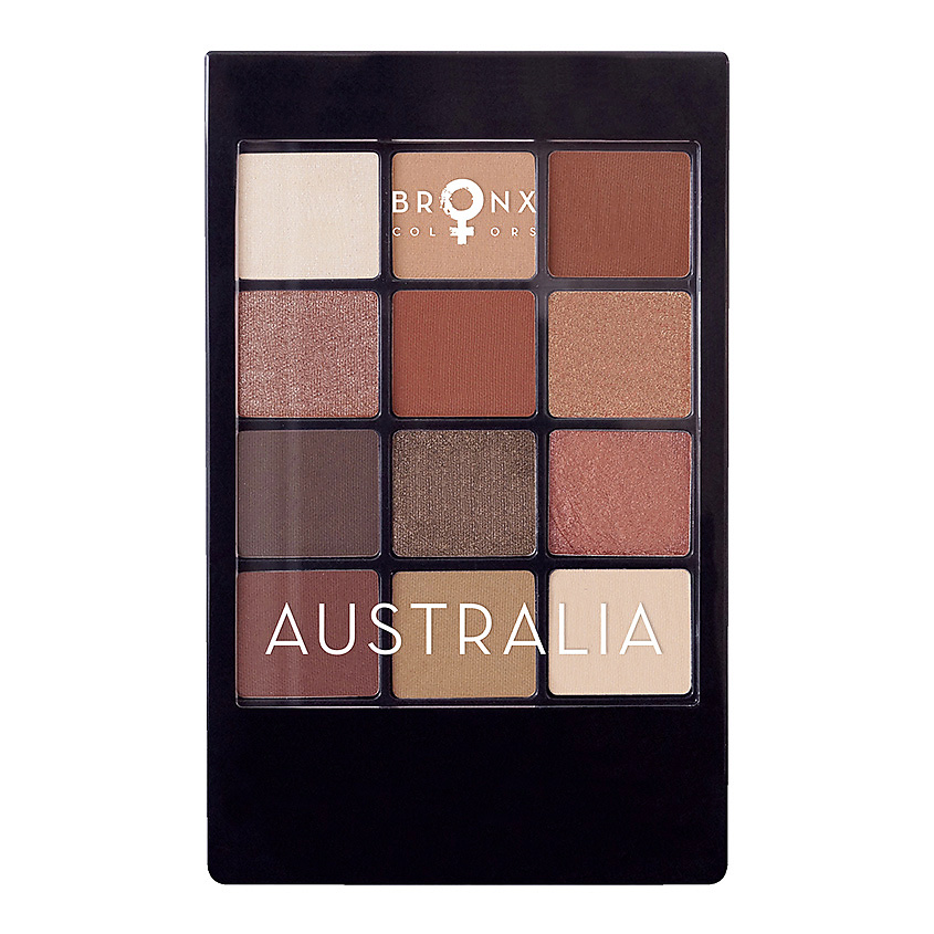 Изображение товара BRONX COLORS Палетка теней для век AUSTRALIA, 12 оттенков, 12 г