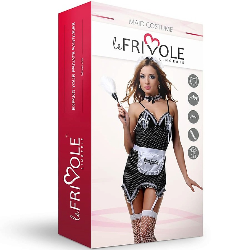 Изображение товара LE FRIVOLE Костюм Шикарная горничная, цвет: Черный, размер: 42